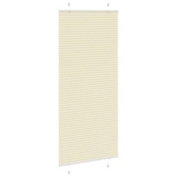 vidaXL Plissé rolgordijn 100x200 cm stofbreedte 99,4cm polyester crème