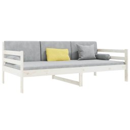 vidaXL Slaapbank zonder matras 90x190 cm massief grenenhout wit