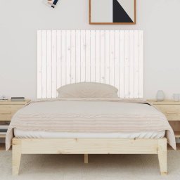 vidaXL Wandhoofdbord 140x3x90 cm massief grenenhout wit
