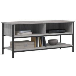 vidaXL Tv-meubel 100x35x45 cm bewerkt hout grijs sonoma eikenkleurig
