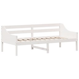 vidaXL Slaapbank zonder matras 80x200 cm massief grenenhout wit