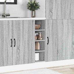 vidaXL Onderkast Riga 20x44,5x81,5 cm bewerkt hout grijs sonoma eikenkleur
