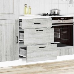 vidaXL Onderkast Kalmar bewerkt hout grijs sonoma eiken