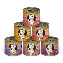 6x200g Kitty Cat Adult Pate Mixpakket II (6 soorten) nat kattenvoer