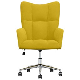 vidaXL Relaxstoel fluweel mosterdgeel