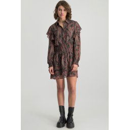 Colourful Rebel - Maat M - Zina Paisley Mini Dress Dames Jurk