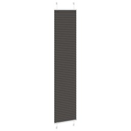 vidaXL Plissé rolgordijn 50x200 cm stofbreedte 49,4 cm polyester zwart