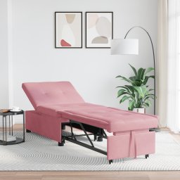 vidaXL Slaapbank Roze 194 x 67 x 82 cm Fluweel