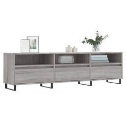 vidaXL Tv-meubel 150x30x44,5 cm bewerkt hout grijs sonoma eikenkleurig