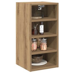 vidaXL Bovenkast Riga 30x29,5x60 cm bewerkt hout artisanaal eikenkleur