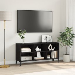 vidaXL Tv-meubelset Zwart 103,5 x 30 x 50 cm Geconstrueerd hout