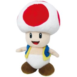 Super Mario - Red Toad Knuffel (20cm)