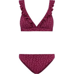 Shiwi Maat 34 BOBBY bikini set LEOPARD STRUCTURE - grapejuice purple