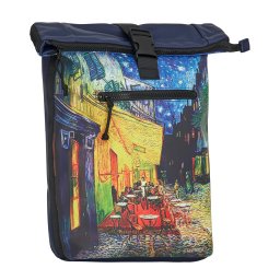 New Rebels Mart Art - New York Cafe at Night Rolltop Rugzak 21L