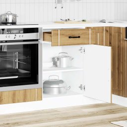 vidaXL Onderkast Lucca bewerkt hout artisanaal eikenkleur