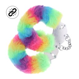 Ouch! by Shots Zware Fluffy Handboeien - Multicolor 1