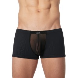 * LOOK ME Heren boxer in geperforeerde stof en tulle (S)