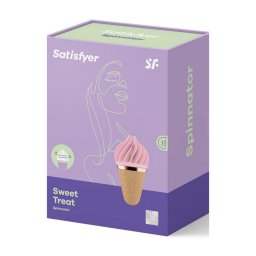 Satisfyer Zoete Traktatie - Stimulerende Tongspinnator - Roze/Bruin