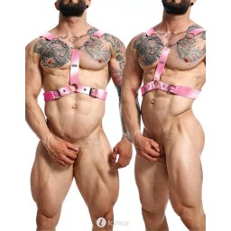 * MOB Eroticwear Roze Heren Harnas, MOB81284