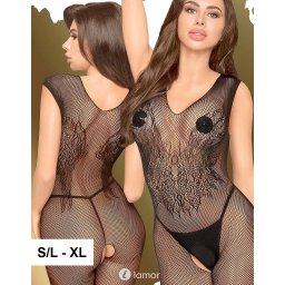 * PENTHOUSE Zwarte bodystocking Wild Catch