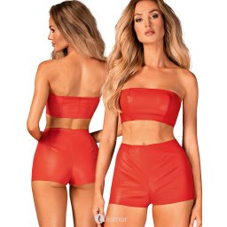 * OBSESSIVE Rode strapless top, Hermeza