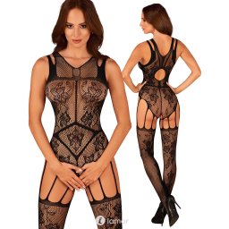 * OBSESSIVE Zwarte bodystocking , OB-F239