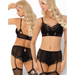 * LIVCO CORSETTI Zwarte lingerie set, Almudena