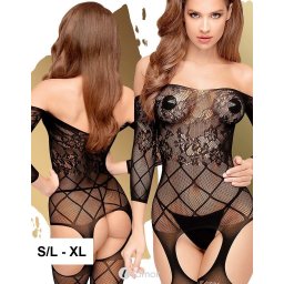* PENTHOUSE Zwarte bodystocking Top-Notch