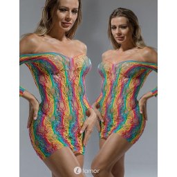 * CINDYLOVE Rainbow Off Shoulder netjurkje CL60215