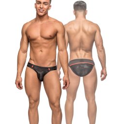 Zwarte heren slip Camo net
