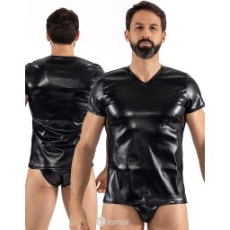 * LOOK ME Lederlook Shirt,LM2401-81