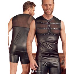 * NEK Heren shirt met harnas effect, NK1516