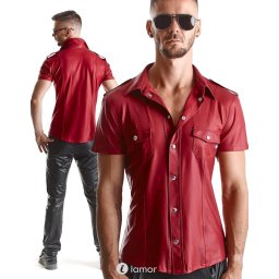 * RFP Wetlook heren blouse ,RM-Carlo001