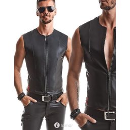* RFP Heren gilet van lederlook ,Ottaviano001