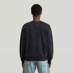 Washed A Line Script Sweater - Beige - Dames