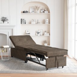 vidaXL Slaapbank Donkergrijs 194 x 67 x 82 cm Huahua Stof