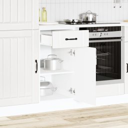 vidaXL Onderkast Lucca bewerkt hout wit