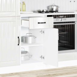 vidaXL Onderkast Lucca bewerkt hout hoogglans wit