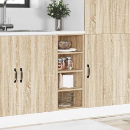 vidaXL Onderkast Riga 30x44,5x81,5 cm bewerkt hout sonoma eikenkleurig