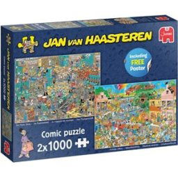 Jan van Haasteren - De Muziekwinkel & Vakantiekriebels (2 x 1000 stukjes)