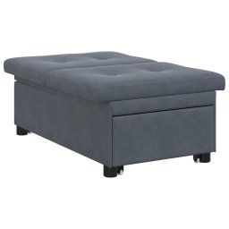 vidaXL Slaapbank Donkergrijs 194 x 67 x 82 cm Fluweel