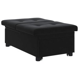 vidaXL Slaapbank Zwart 194 x 67 x 82 cm Fluweel