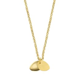 Casa Jewelry Collier Sugarbowl Small Goud Verguld van 37 cm met 5 cm verlengketting