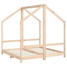 vidaXL Kinderbedframe 2x(70x140) cm massief grenenhout