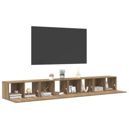 vidaXL Tv-meubelset 4 st 60 x 30 x 30 cm Artisan Eiken