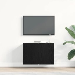 vidaXL Tv-meubel 60x30x41 cm bewerkt hout zwart eikenkleurig