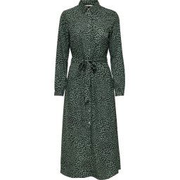 ONLY - Maat S - ONLNOELLE LIFE L/S MIDI SHIRT DRESS PTM Dames Jurk