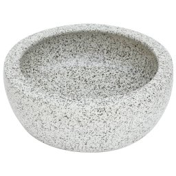 vidaXL Opzetwasbak rond Φ41x14 cm keramiek grijs
