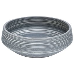 vidaXL Opzetwasbak rond Φ41x14 cm keramiek grijs