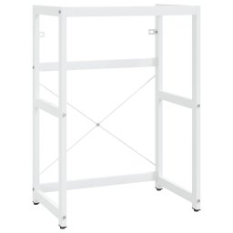 vidaXL Wastafelframe met inbouwwastafel ijzer wit